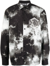 VERSACE JEANS COUTURE TIE DYE-PRINT BUTTON-UP SHIRT