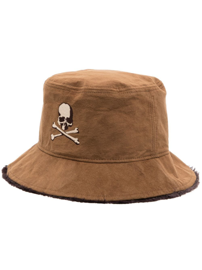 Mastermind Japan Skull Bucket Hat In Brown