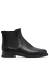 Camper 35mm Chunky Leather Boots In Black