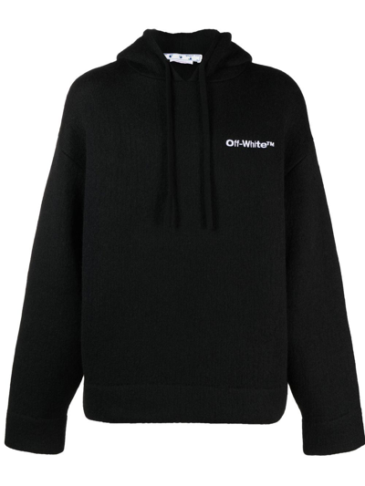 OFF-WHITE LOGO-PRINT HOODIE