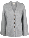 LOULOU STUDIO FINE-KNIT WOOL-CASHMERE CARDIGAN