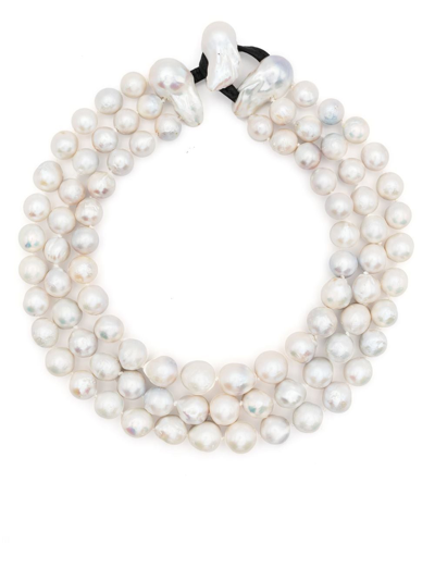 Monies Freshwater Pearl Necklace In White