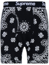 Supreme X Hanes Bandana-print Boxers In Black