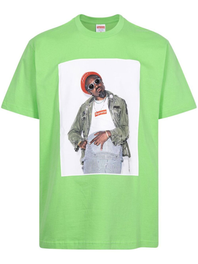Supreme Andre 3000 Graphic-print T-shirt In Green