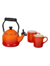 LE CREUSET 3-PIECE DEMI KETTLE & MUG SET