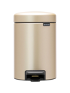 Brabantia Newicon 0.75 Gallon Step Can In Champagne