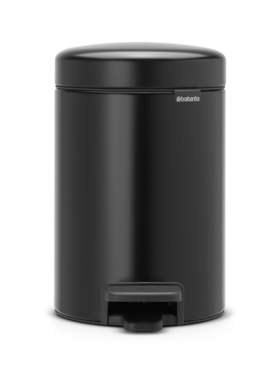 Brabantia Newicon 0.75 Gallon Step Can In Matte Black