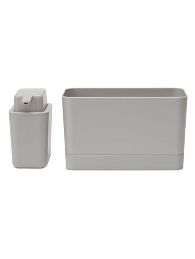 Brabantia Sinkside Sink Organiser Set In Mid Grey