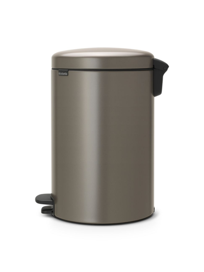 Brabantia Newicon 5.25 Gallon Step Can In Platinum