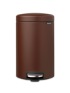 Brabantia Newicon 3.25 Gallon Step Can In Mineral Brown