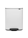 Brabantia Bo 2-compartment Step Can In White