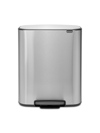 Brabantia Bo 2-compartment Step Can In Matte Steel