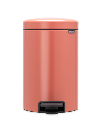 Brabantia Newicon 3.25 Gallon Step Can In Terracotta Pink