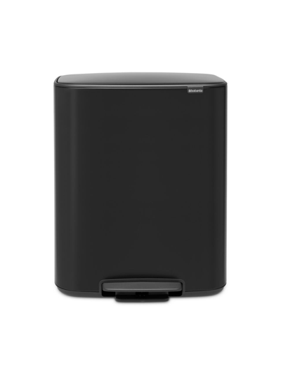 Brabantia Bo 2-compartment Step Can In Matte Black