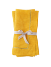 Joanna Buchanan Linen Dinner Napkins 2-piece Set In Yellow