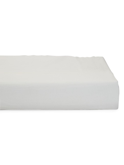 Society Limonta Miro Fitted Sheet In Bianco