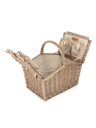 Picnic Time Piccadilly 2-person Picnic Basket Set In Natural