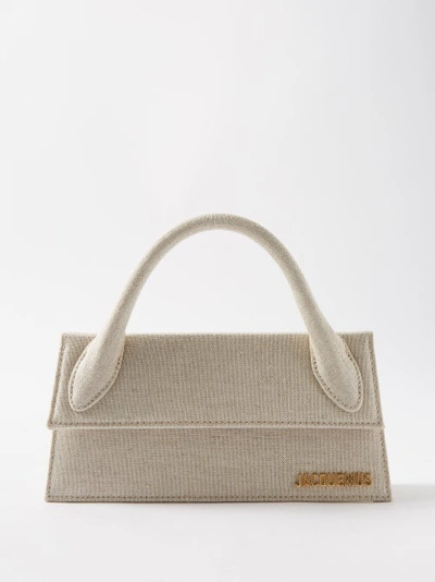 Jacquemus Le Chiquito Long Handbag In Grey