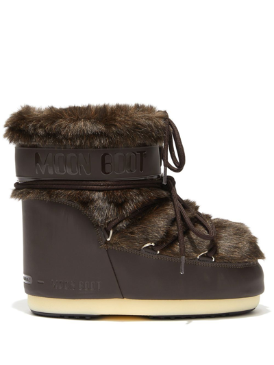 Moon Boot Icon Ankle Boots In Brown