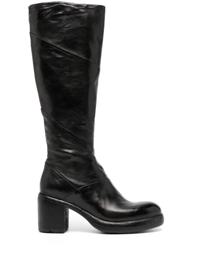Madison.maison Knee-length Block-heel 80mm Boots In Black