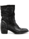 Madison.maison Laminated Metallic-finish 60mm Ankle Boots In Silver