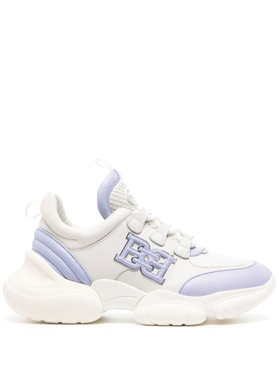 Bally Logo-patch Lace-up Sneakers In White