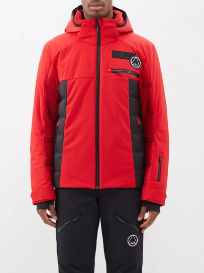 Sportalm Logo-patch Padded Ski Jacket In Red