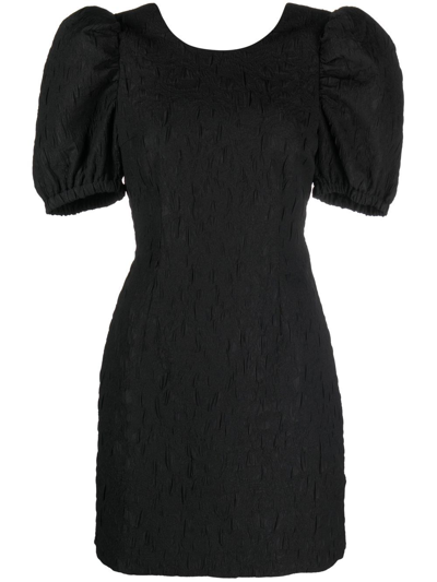 Baum Und Pferdgarten Puff-sleeve Minidress In Black