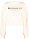Sporty And Rich 94 Cropped Cotton-jersey Sweatshirt