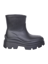 Msgm Black Rubber Boots In Grey