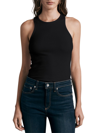 Rag & Bone Women's Essential Rib-knit Tank In Black