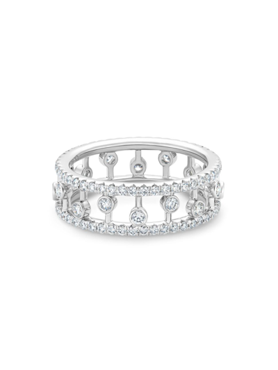 De Beers Jewellers Dewdrop Diamond & 18k White Gold Ring