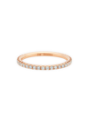 De Beers Jewellers Aura Pink Diamond & 18k Rose Gold Band Ring