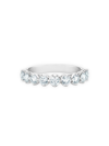 De Beers Jewellers Allegria Diamond & Platinum Half Band Ring In White
