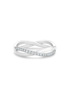 De Beers Jewellers Infinity Diamond & 18k White Gold Half Band Ring