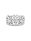 De Beers Jewellers Enchanted Lotus Diamond & 18k White Gold Band Ring