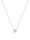 De Beers Jewellers Enchanted Lotus Diamond & 18k White Gold Mini Pendant Necklace