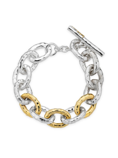 Ippolita Women's Classico Two-tone 18k-yellow-gold & Sterling Silver Toggle Bracelet In Mixed Metal