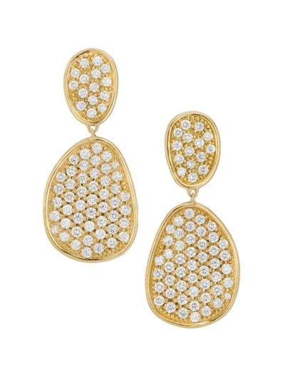 Marco Bicego Women's Lunaria Alta 18k Yellow Gold & 2.41 Tcw Diamond Drop Earrings