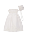MACIS DESIGN BABY GIRL'S EMBROIDERED LACE & SILK CHRISTENING DRESS