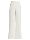 Lafayette 148 Kindwool Nouveau Crepe Dalton Wide-leg Pant In Cloud