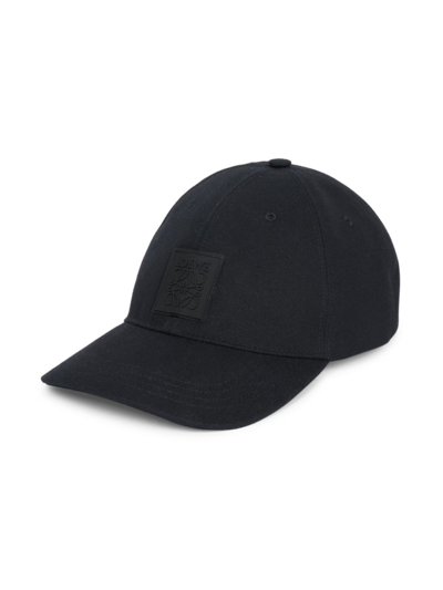 Loewe Men's Logo Patch Baseball Cap In Black