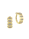 MELIS GORAL WOMEN'S FOCUS 14K GOLD & DIAMOND HOOP EARRINGS