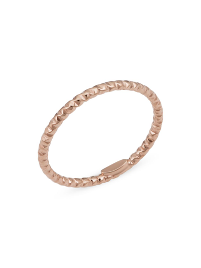 Oradina Women's 14k Rose Solid Gold Skyline Ring In Rose Gold