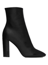 SAINT LAURENT WOMEN'S LOU ANKLE BOOTS IN LEATHER