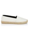Saint Laurent White Monogramme Espadrilles In White
