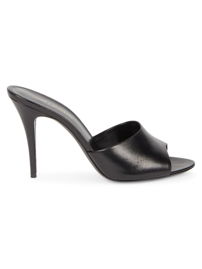 SAINT LAURENT WOMEN'S LA 16 LEATHER MULES