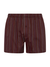 Hanro Men's Fancy Woven Striped Boxers In 2974 Elegant Stri