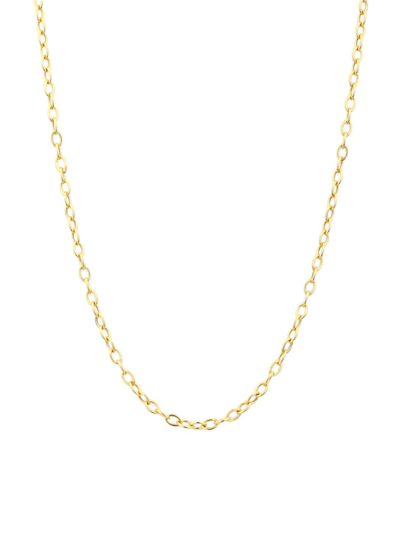 Syna Women's Chains 18k Gold Thin Link Long Necklace