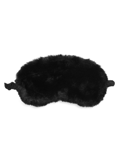 Apparis Faux-fur Sleep Mask In Noir